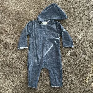 Monic + Andy hooded romper.